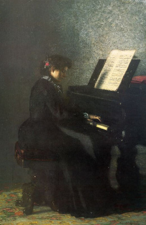 Elizabeth at the Piano Thomas Eakins