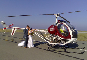 helicopter ride for your wedding in Cyprus - these guys loved every ...