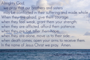 Prayer For Healing The Sick The following prayer is taken