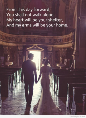 From this day forward wedding marriage quote