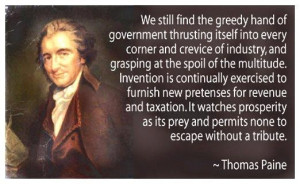 Thomas Paine Quote INFOWARS.COM BECAUSE THERE'S A WAR ON FOR YOUR MIND