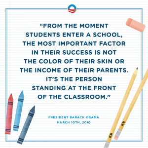 Keeping his word: Putting teachers in the classroom