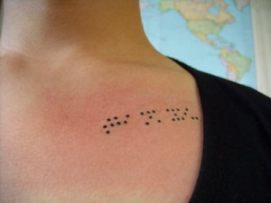 Braille Tattoo
