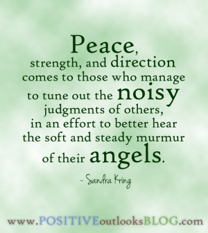 Peace, strength and direction...