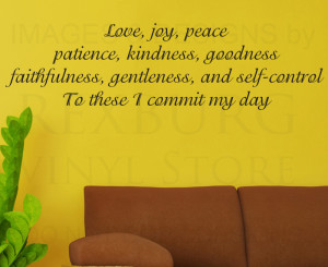 ... -Quote-Sticker-Vinyl-Large-Love-Joy-Peace-Patience-God-Religious-R39