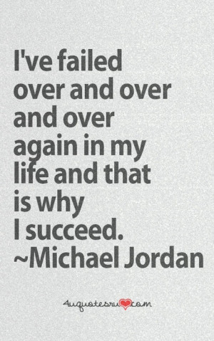 ve failed over and over and over...