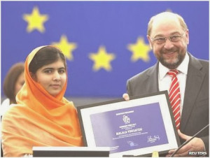 Malala Yousafzai Receives Europe’s Sakharov Human Rights Prize