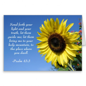Psalm 43 - Inspirational Quotes Greeting Card