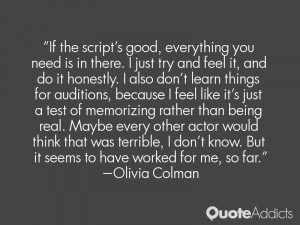 Olivia Colman Quotes