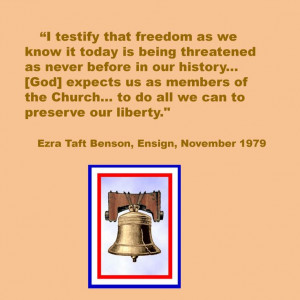 ... Church... to do all we can to preserve our liberty.