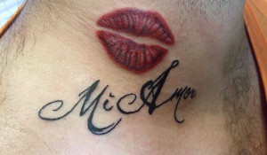 Tiny Lip Tattoo