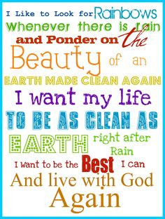 ... like to look for Rainbows song attached to Skittles as a Baptism Favor