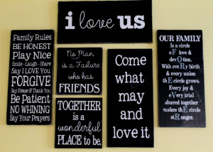 ... the walls a butter-y yellow, so had to redo my Vinyl Gallery Wall