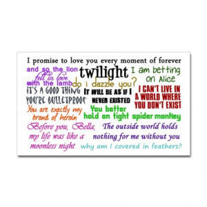 Edward Cullen Quotes Rectangle Magnet