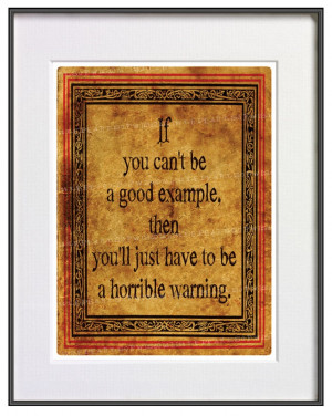 rather be a good example