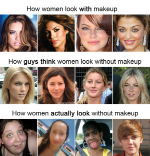 The truth about makeup | Funny Pictures, Quotes, Pics, Photos