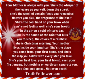 Your MOTHER is always with YOU