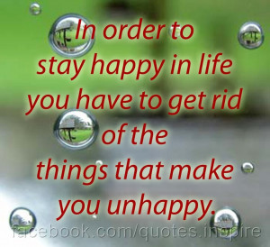to be happy