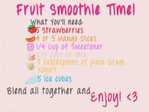 Yummy Fruit Smoothie Recipes