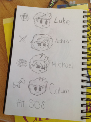My attempt to draw 5sos.... To Drawing, Drawing 5Sos