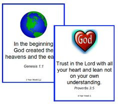 . Bible Verse Memory For Kids, Bible Verses For Preschoolers, Bible ...