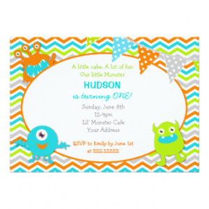 Monster Birthday Party Invitations 5