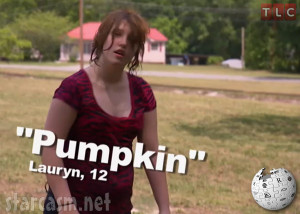 Alana Thompson's sister Lauryn aka Pumpkin from Here Comes Honey Boo ...