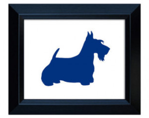 Scottish Terrier Art - Hand-cut Dog Silhouette ...