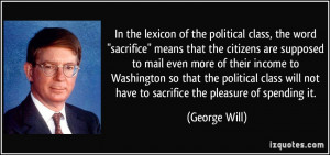 In the lexicon of the political class, the word