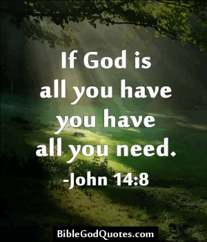 God is all you need