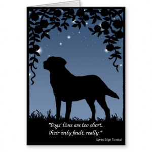Dog Sympathy Card for Female Labrador Retriever