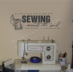 SEWING Motivational Wall Quote