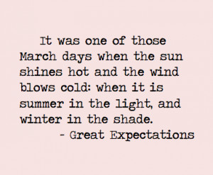 Quote from Great Expectations in Books