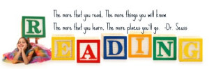 vinyl quotes about reading for kids