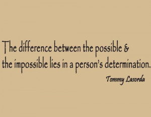 Tommy Lasorda Dodgers Wall Quote Baseball Sports - The Difference ...