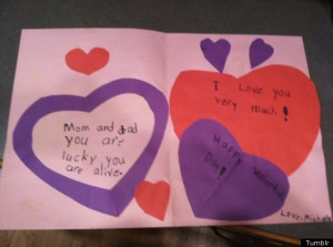 Child Writes Vaguely Threatening Valentine's Day Card To Parents ...
