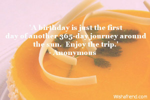 ... first day of another 365-day journey around the sun. Enjoy the trip