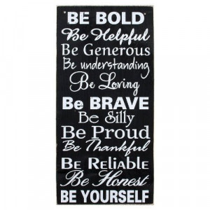 Be Yourself Inspirational Sayings Wooden Sign Wall Hanging Ohio ...