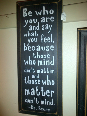 Who knew my mom sold this? Love this quote from Dr. Suess