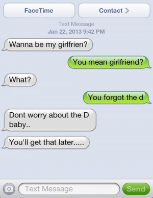 ... messages funny pictures smart ass halerious she wants the d asking out