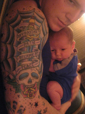 Father, Son, and Tattoos by eshively