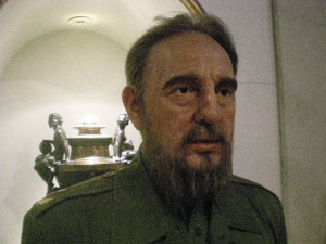 Fidel Castro and Ernest Hemingway at Madame Tussaud’s wax musuem NYC