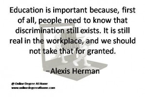 ... Alexis Herman #Quotesoneducation #Quoteabouteducation www