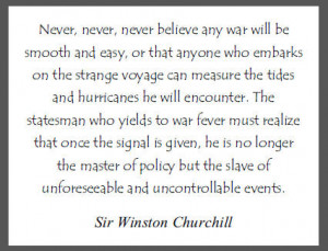 Winston Churchill Quote on War