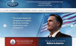 President-Elect’: Want to See What Romney’s Transition Website ...