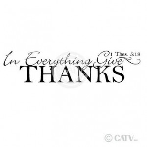 ... Thanks Thes. 5:18 vinyl lettering wall decal sticker scripture quote
