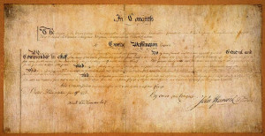 George Washington's Commission signed by President John Hancock ...