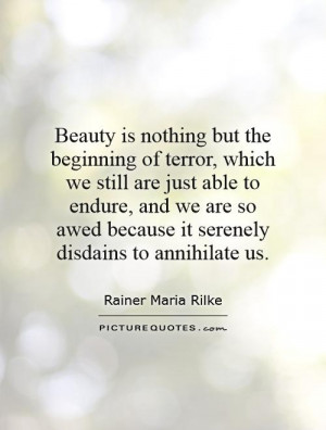 Beauty Quotes Rainer Maria Rilke Quotes