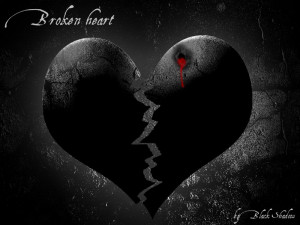 Broken Black Heart Picture