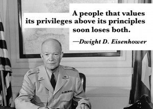 ... words from Dwight D. Eisenhower. Quote of the Day in 'The War Room